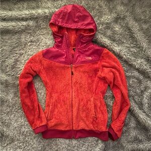 The North Face Women's Vibrant Red Full Zip with Hoodie